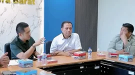 Wakil Ketua DPRD Sumbar, Iqra Chissa Putra, saat melakukan koordinasi dengan Kantor Wilayah ATR/BPN Provinsi Sumbar.
