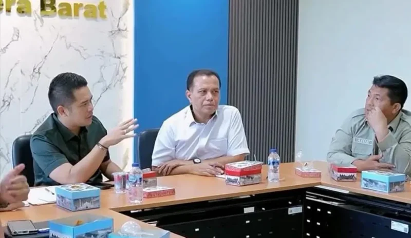 Wakil Ketua DPRD Sumbar, Iqra Chissa Putra, saat melakukan koordinasi dengan Kantor Wilayah ATR/BPN Provinsi Sumbar.