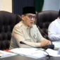 Wakil Menteri Agama Romo Muhammad Syafi'i saat memimpin rapat bersama jajaran Eselon I dan II di Kantor Pusat Kemenag, Jakarta, Senin (6/7/2026). (Foto: Kemenag)