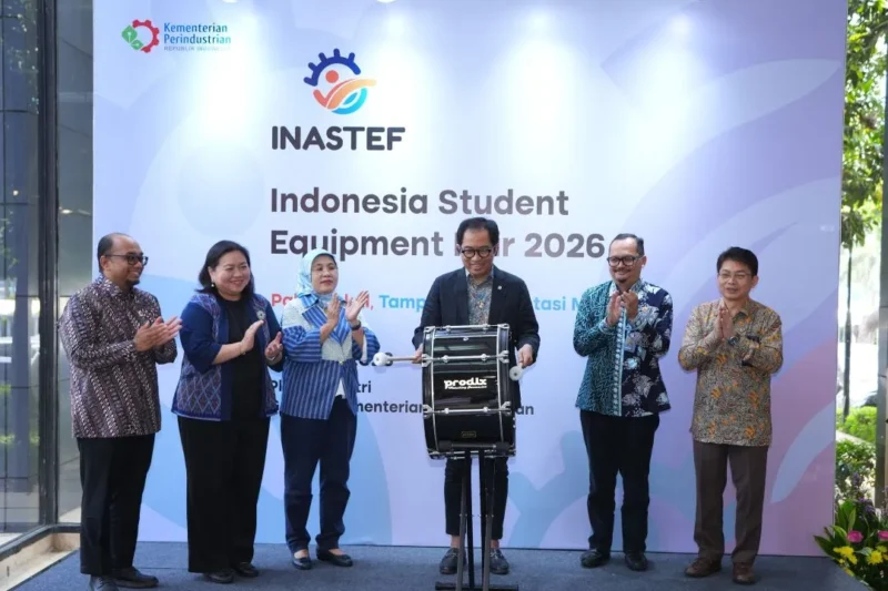 Wakil Menteri Perindustrian Faisol Riza saat membuka INASTEF 2026 di Plasa Industri, Gedung Kemenperin, Jakarta, Senin (6/7). (Foto: Kemenperin)