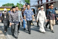 Wakil Wali Kota Padang, Maigus Nasir, didampingi Sekda Raju Minropa dan sejumlah kepala OPD melakukan peninjauan lapangan, Kamis (16/7/2026). (Foto: Pemko Padang)