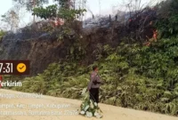 Polres Dharmasraya menangani empat hotspot Karhutla di Timpeh dan Asam Jujuhan. Sebanyak 19,5 hektare lahan terdampak. (Foto: Polda Sumbar)