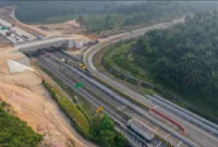 PT Hutama Karya (Persero) memberlakukan pengalihan jalur masuk Jalan Tol Pekanbaru–Dumai terhitung sejak Jumat (28/8/2026). (Foto: Hutama Karya)