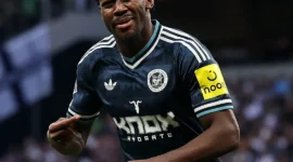 Anthony Elanga merayakan golnya ke gawang Tottenham Hotspur. (Foto: IG @nufc)