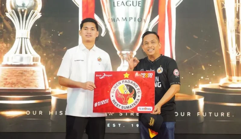 Bank Nagari menjadi salah satu sponsor Semen Padang FC di Liga 2 2026/2027. (Foto: Bank Nagari)