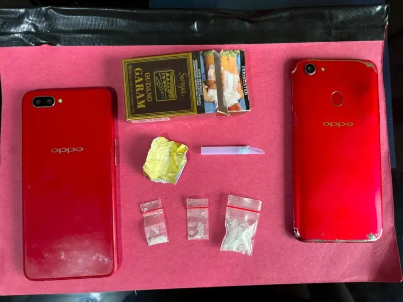 Polres Limapuluh Kota mengamankan sejumlah barang bukti dari pelaku. (Foto: Polda Sumbar)