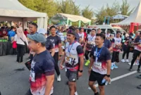 Para peserta antusias mengikuti Bom Run 2026. (Foto: Pemko Padang)