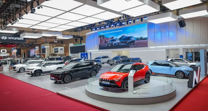 Booth Hyundai pada ajang GIIAS 2026. (Foto: Hyundai)