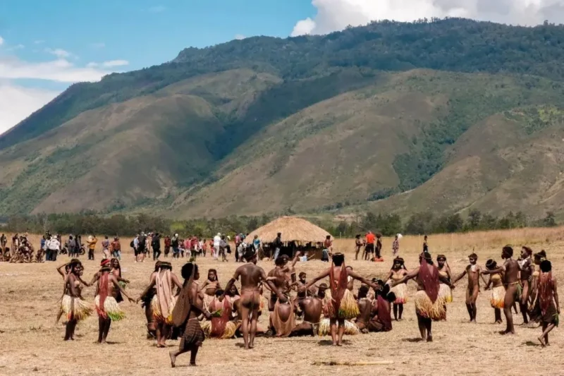 Festival Budaya Lembah Baliem (FBLB) ke-34 di Kabupaten Jayawijaya, Papua Pegunungan. (Foto: Kemenpar)