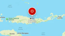 Gempa bumi berkekuatan magnitudo 7,0 mengguncang NTT pada Sabtu (15/8/2026) pagi. (Foto: BMKG) 