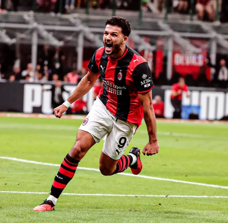 Goncalo Ramos mencetak gol debutnya bersama AC Milan saat menghadapi Venezia di Stadion San Siro, Sabtu (23/8/2026) dini hari WIB.