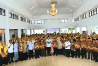 Wali Kota Padang Fadly Amran menghadiri puncak peringatan HUT ke-64 PWRI tingkat Kota Padang di Palanta Kediaman Resmi Wali Kota, Rabu (26/8/2026). (Foto: Pemko Padang)