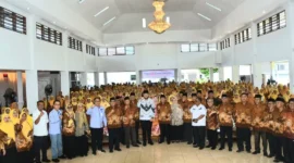 Wali Kota Padang Fadly Amran menghadiri puncak peringatan HUT ke-64 PWRI tingkat Kota Padang di Palanta Kediaman Resmi Wali Kota, Rabu (26/8/2026). (Foto: Pemko Padang)