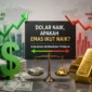 Ilustrasi Dolar AS dan emas. (Foto: AI Generated)