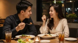Ilustrasi pasangan romantis. (Foto: AI Generate)