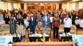 Wali Kota Padang Fadly Amran membuka International Symposium Ekosistem Kota Tua Padang di Convention Hall Universitas Bung Hatta, Kamis (6/8/2026). (Foto: Pemko Padang)