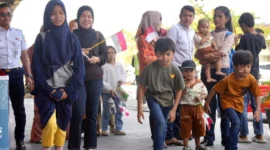 PT KAI Divre II Sumbar menghadirkan suasana berbeda saat peringatan HUT ke-81 Kemerdekaan RI, Senin (17/82026). (Foto: PT KAI Divre II Sumbar)