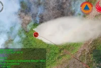 Lima pesawat TNI AU dikirim ke Kalimantan untuk memperkuat 30 armada dalam penanganan karhutla di sejumlah wilayah. (Foto: BPMI Setpres)