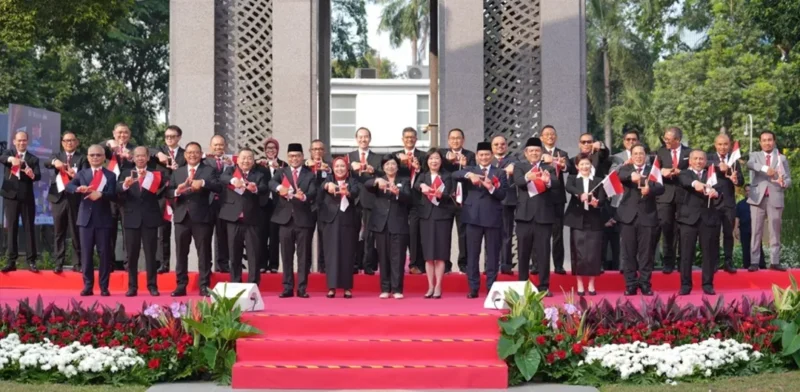 Bank Indonesia bersama ASPI meluncurkan Kartu Kredit Indonesia pada momentum HUT ke-81 Kemerdekaan RI. (Foto: BI)