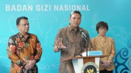 Kepala BGN Sudaryono saat konferensi pers. (Foto: Biro Hukum dan Humas BGN)