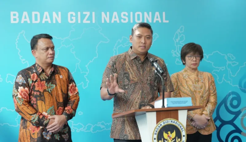 Kepala BGN Sudaryono saat konferensi pers. (Foto: Biro Hukum dan Humas BGN)