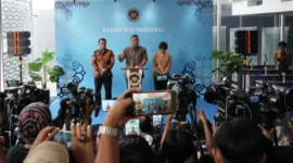 Kepala BGN Sudaryono dalam konferensi pers di Kantor BGN. (Foto: Biro Hukum dan Humas BGN)