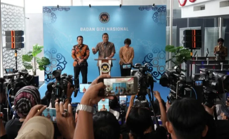 Kepala BGN Sudaryono dalam konferensi pers di Kantor BGN. (Foto: Biro Hukum dan Humas BGN)