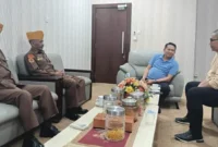 Ketua PD PPM Sumbar, Evi Yandri Rajo Budiman menjalin silaturahmi dan koordinasi dengan jajaran DPD LVRI Sumbar. (Foto: Ist)