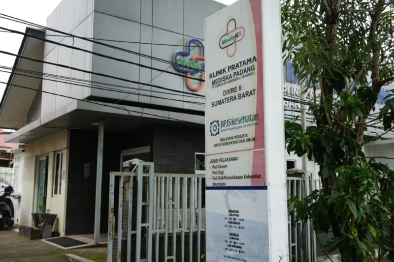 Klinik Mediska Padang. (Foto: KAI Divre II Sumbar)