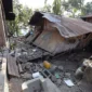 Kondisi kerusakan rumah yang terdampak gempa M 7,7 Flores di Desa Peoza Karamba, Kecamatan Ende, Kabupaten Ende, NTT, Kamis (21/8). (Foto: Bidang Komunikasi Kebencanaan/Danung Arifin)