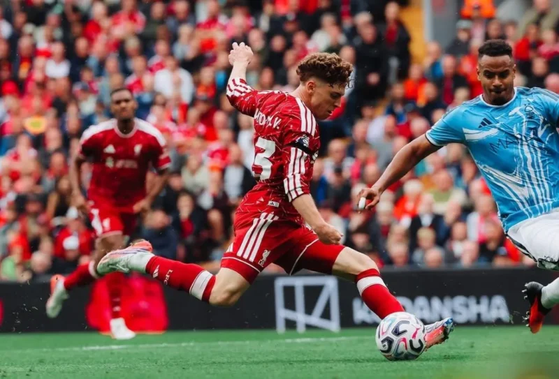 Liverpool vs Nottingham Forest berakhir 2-2 dalam laga di Anfield, Sabtu (29/8) malam WIB. (Foto: IG @liverpoolfc)