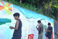 Kelurahan Mata Air, Kecamatan Padang Selatan, menggelar lomba mural, Jumat (28/8/2026). (Foto: Pemko Padang)