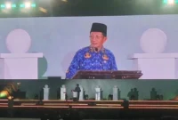 Menag Nasaruddin Umar mewakili Presiden Prabowo Subianto membuka MTQ VIII Korpri di Makassar, Sulawesi Selatan, Senin (24/8/2026). (Foto: Kemenag)