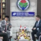 Mendes PDT Yandri Susanto saat audiensi bersama Exceed Cooperative Japan dan Hakko Fukushikai Foundation Japan di Kantor Kemendes PDT, Senin (3/8/2026). (Foto: Kemendes PDT)