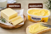 Ilustrasi mentega dan margarin. (Foto: AI Generate)