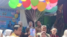 SMPN 11 Padang menggelar Lomba Berbasis Program Unggulan Wali Kota Padang dalam rangkaian milad ke-69. (Foto: Pemko Padang)