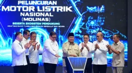 Presiden Prabowo Subianto meluncurkan MoLiNas di Cikarang, Kabupaten Bekasi, Jawa Barat, Kamis (13/08/2026). (Foto: BPMI Setpres)