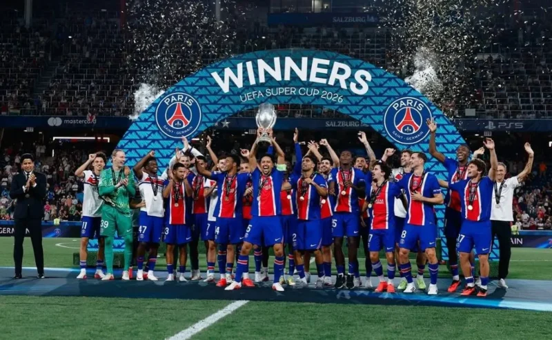 PSG juara Piala Super Eropa 2026. (Foto: IG @psg)