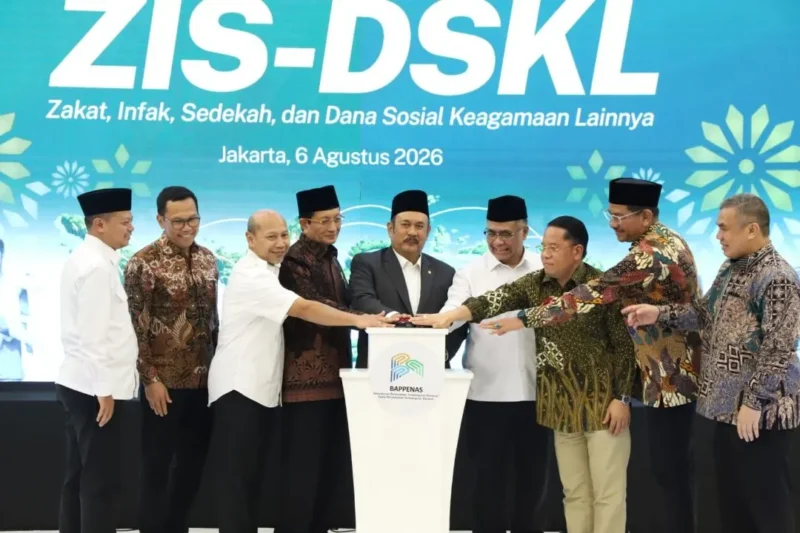Peluncuran bersama Satu Data ZIS-DSKL, Kamis (6/8/2026). (Foto: Isykariman Ismail/Kemenag)