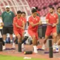 Pemain Timnas Indonesia menjalani sesi latihan menjelang laga melawan Vietnam pada Grup A ASEAN Hyundai Cup 2026 di Stadion Pakansari, Bogor. (Foto: aseanutdfc.com)
