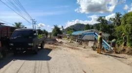 Pemko Padang memulai pembangunan Jembatan Kampung Tanjung di Kecamatan Kuranji. (Foto: Pemko Padang)