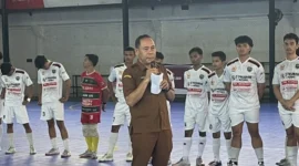 Kadispora Sumbar, Mahdianur membuka Liga Futsal Nusantara Sumatera Barat 2026. (Foto: Ist)