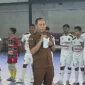 Kadispora Sumbar, Mahdianur membuka Liga Futsal Nusantara Sumatera Barat 2026. (Foto: Ist)