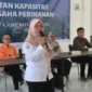 Dinas Perikanan dan Pangan Padang menggelar kegiatan peningkatan kapasitas pelaku usaha kelautan dan perikanan di kawasan Kampung Nelayan Merah Putih, Padang Sarai, Rabu (12/8/2026). (Foto: Pemko Padang)