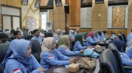 Para peserta mengikuti Bimtek Agen Pemulihan P4GN di Aula Abu Bakar Ja'ar, Balai Kota Padang, Rabu (26/8/2026).