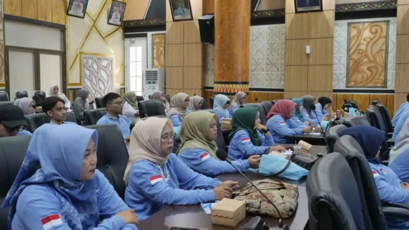 Para peserta mengikuti Bimtek Agen Pemulihan P4GN di Aula Abu Bakar Ja'ar, Balai Kota Padang, Rabu (26/8/2026).