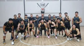 Tim bola basket Polda Sumbar keluar sebagai runner-up di ajang Kapolda Jambi Cup Turnamen Bola Basket 2026. (Foto: Polda Sumbar)