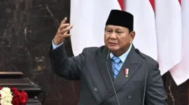 Presiden Prabowo saat menyampaikan Keterangan Pemerintah atas RUU tentang APBN Tahun Anggaran 2027. (Foto: BPMI Setpres)