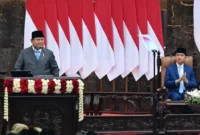 Presiden Prabowo dalam Sidang Tahunan MPR RI serta Sidang Bersama DPR RI dan DPD RI di Jakarta, Jumat (14/8/2026). (Foto: BPMI Setpres)