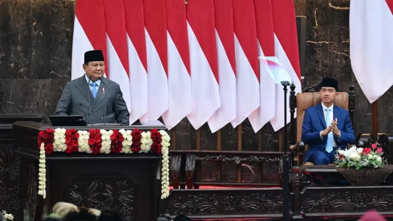 Presiden Prabowo dalam Sidang Tahunan MPR RI serta Sidang Bersama DPR RI dan DPD RI di Jakarta, Jumat (14/8/2026). (Foto: BPMI Setpres)